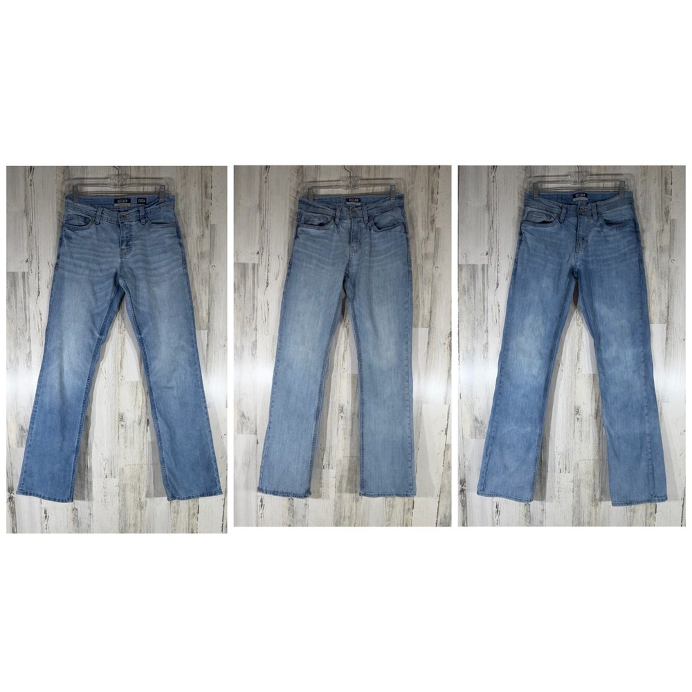 Reclaim Regular Bootleg Mens Jeans 28x34 Medium Wash Low Rise Lot of 3 READ